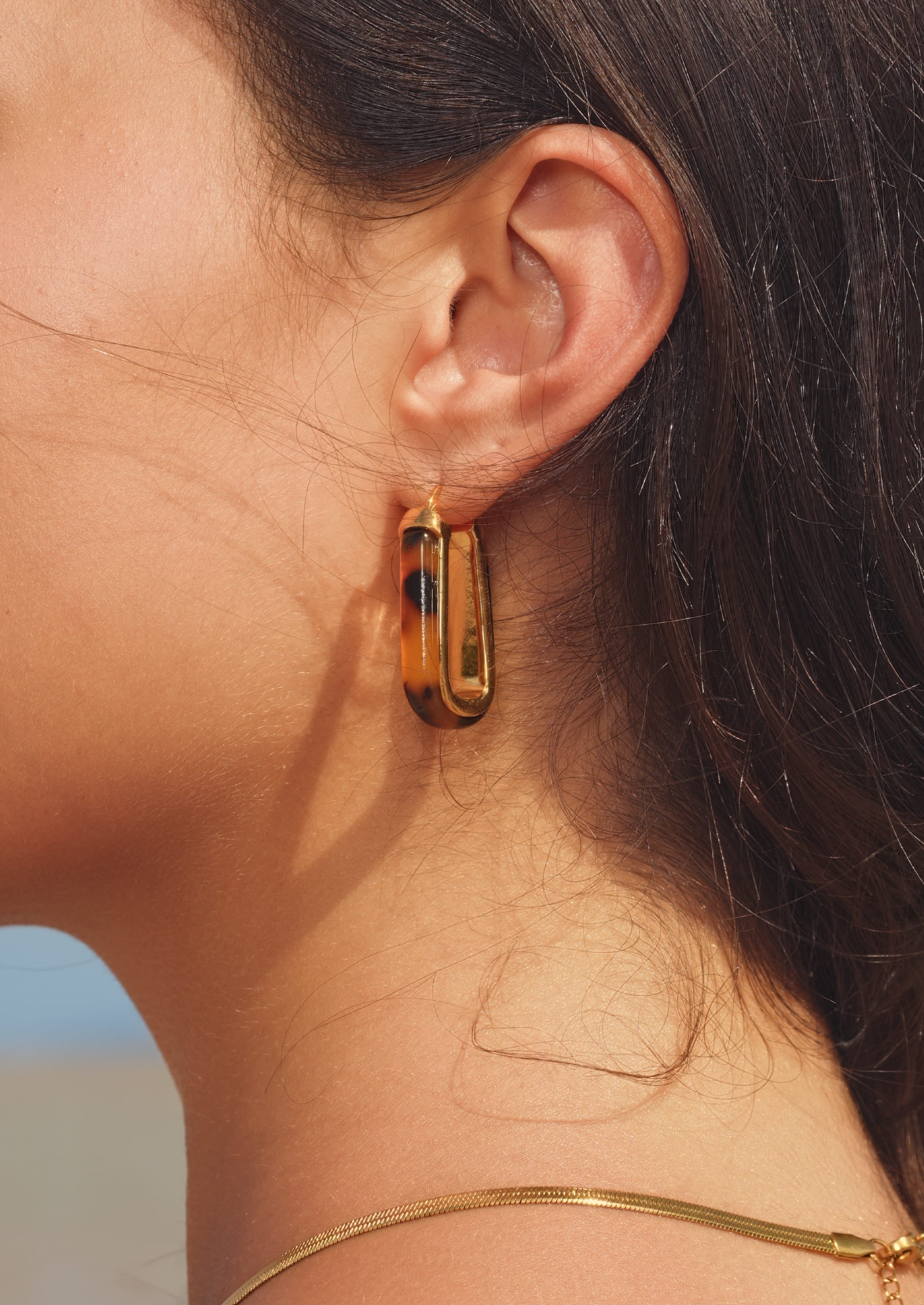 Gradient Square Hoop Earrings