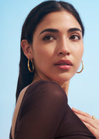 Large Oval Hoop Earrings