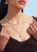 North Star Pearl Double Necklace