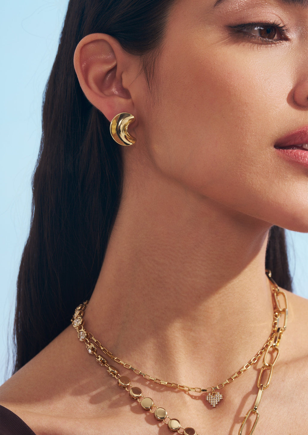 Squiggle Wavy Stud Earrings