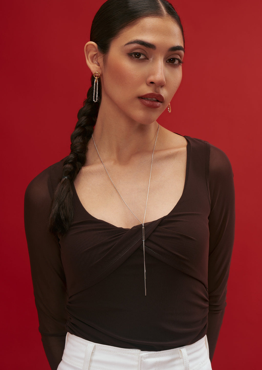 Rectangular Chain Necklace