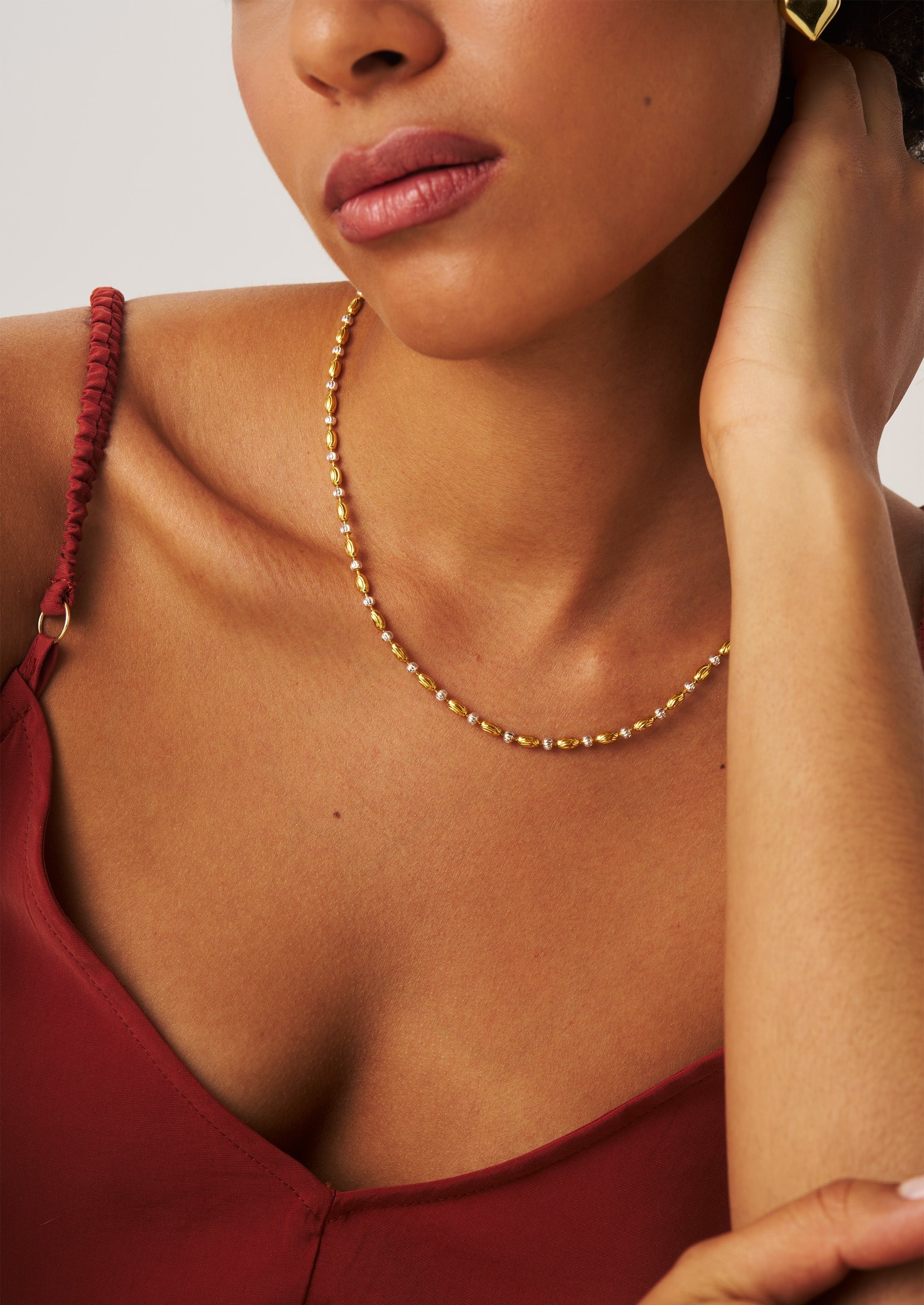 Mixed Beaded Chain Necklace