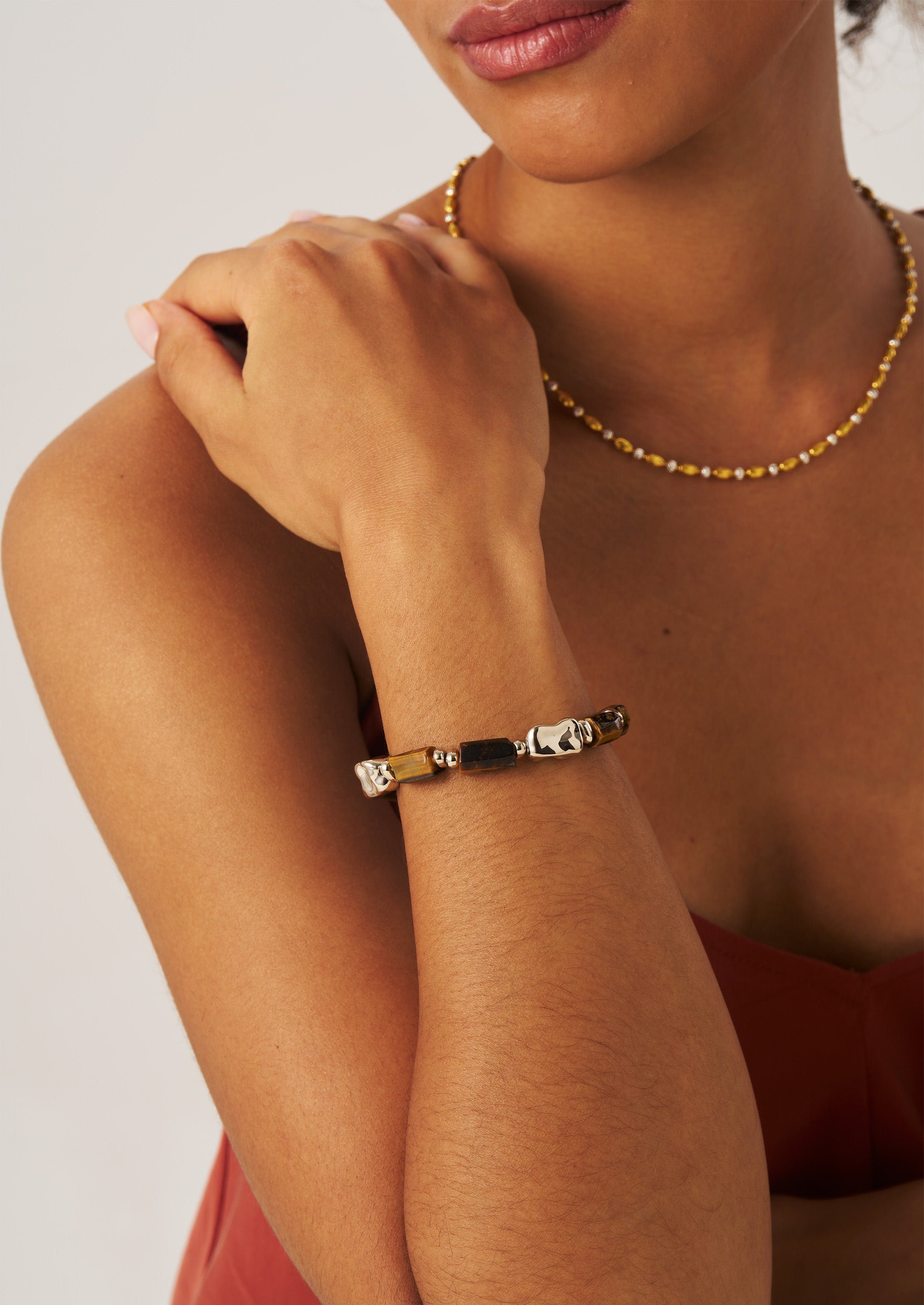 Tiger Eye Irregular Bracelet