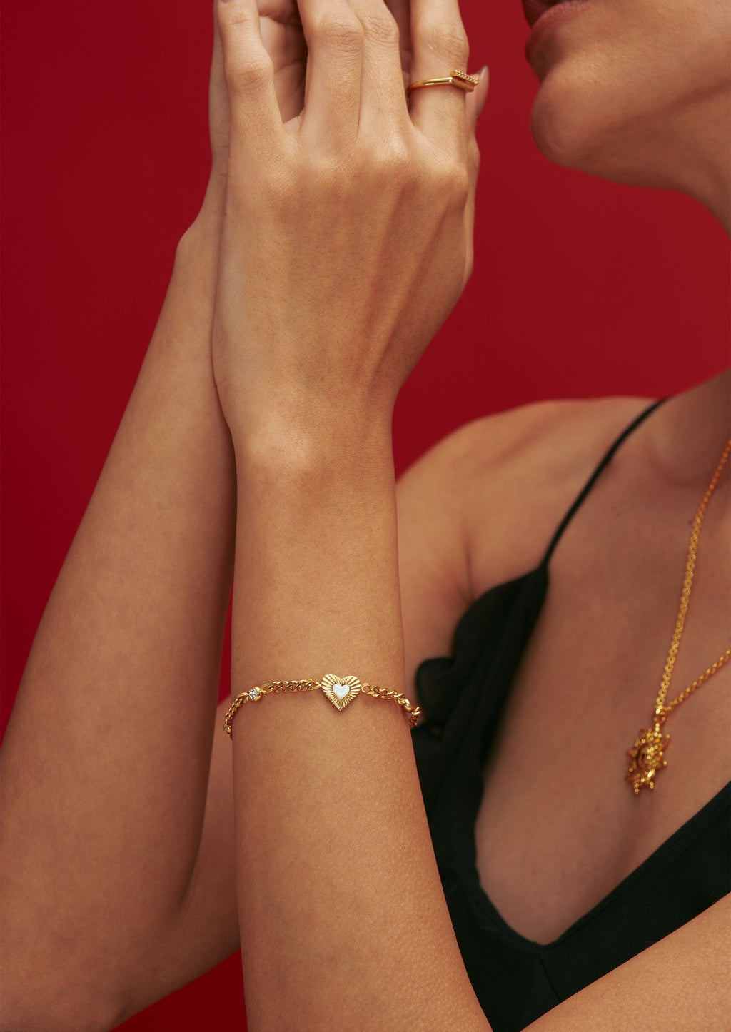 Heart Charm Bracelet