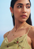 Pearl Heart Stud Earrings