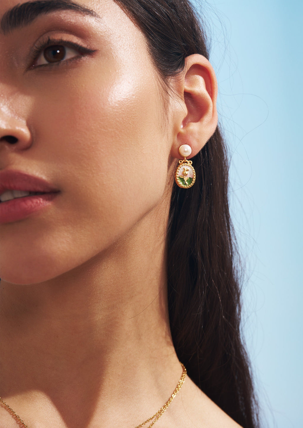 Rose Wreath Stud Earrings