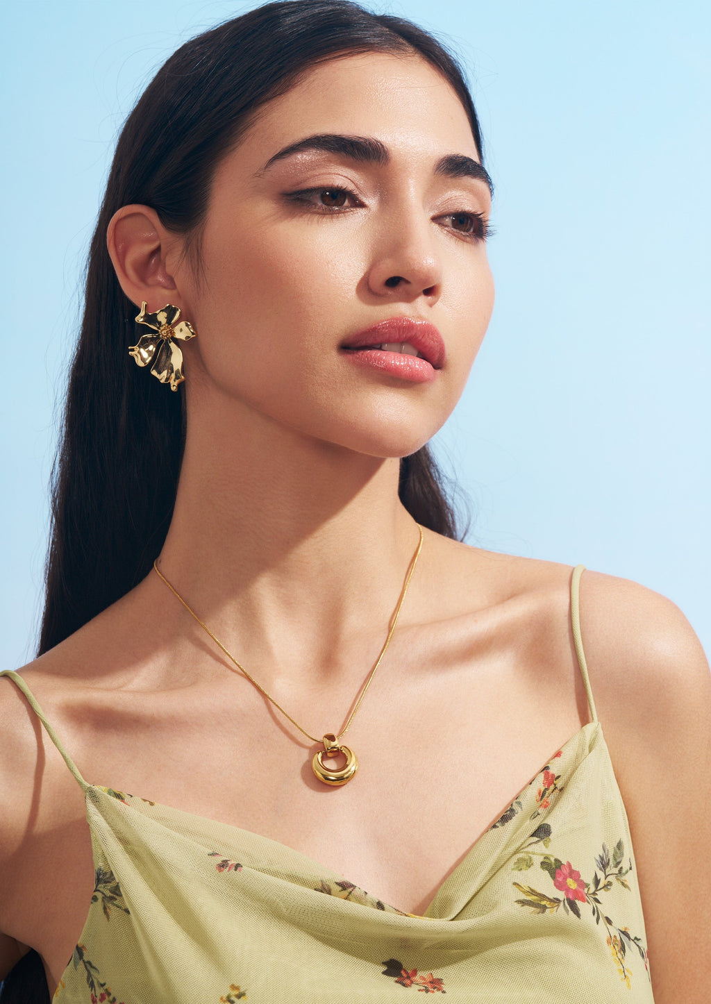 Flower Drop Earrings