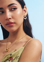 Heart Pearl Hoop Earrings