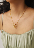 Interlocking Hoop Pendant Necklace