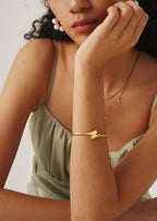 Geometric Bangle Bracelet