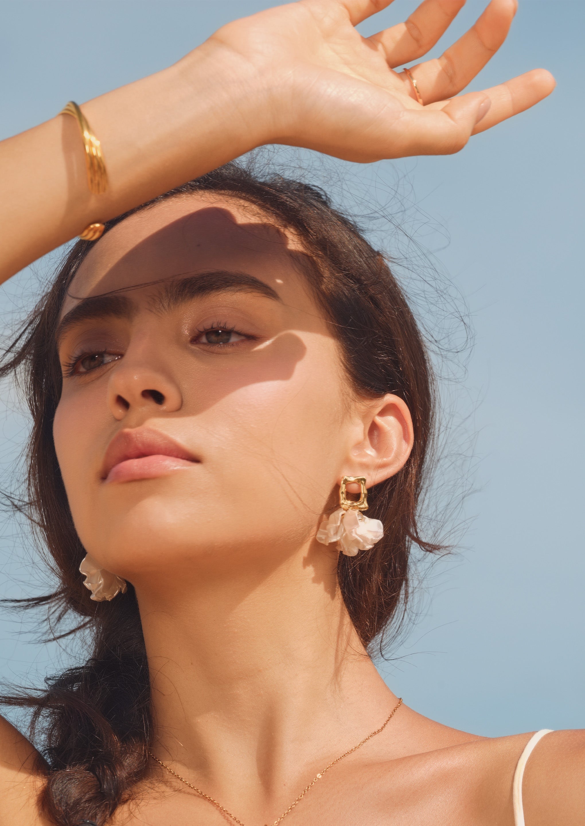 Square Flower Earrings