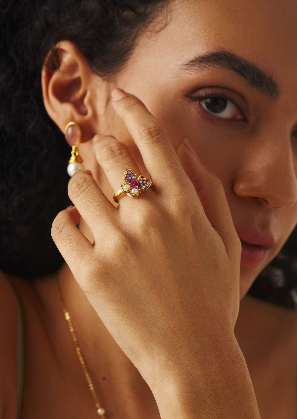 Pearl Butterfly Ring