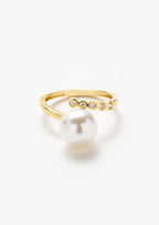 Pave Pearl Ring