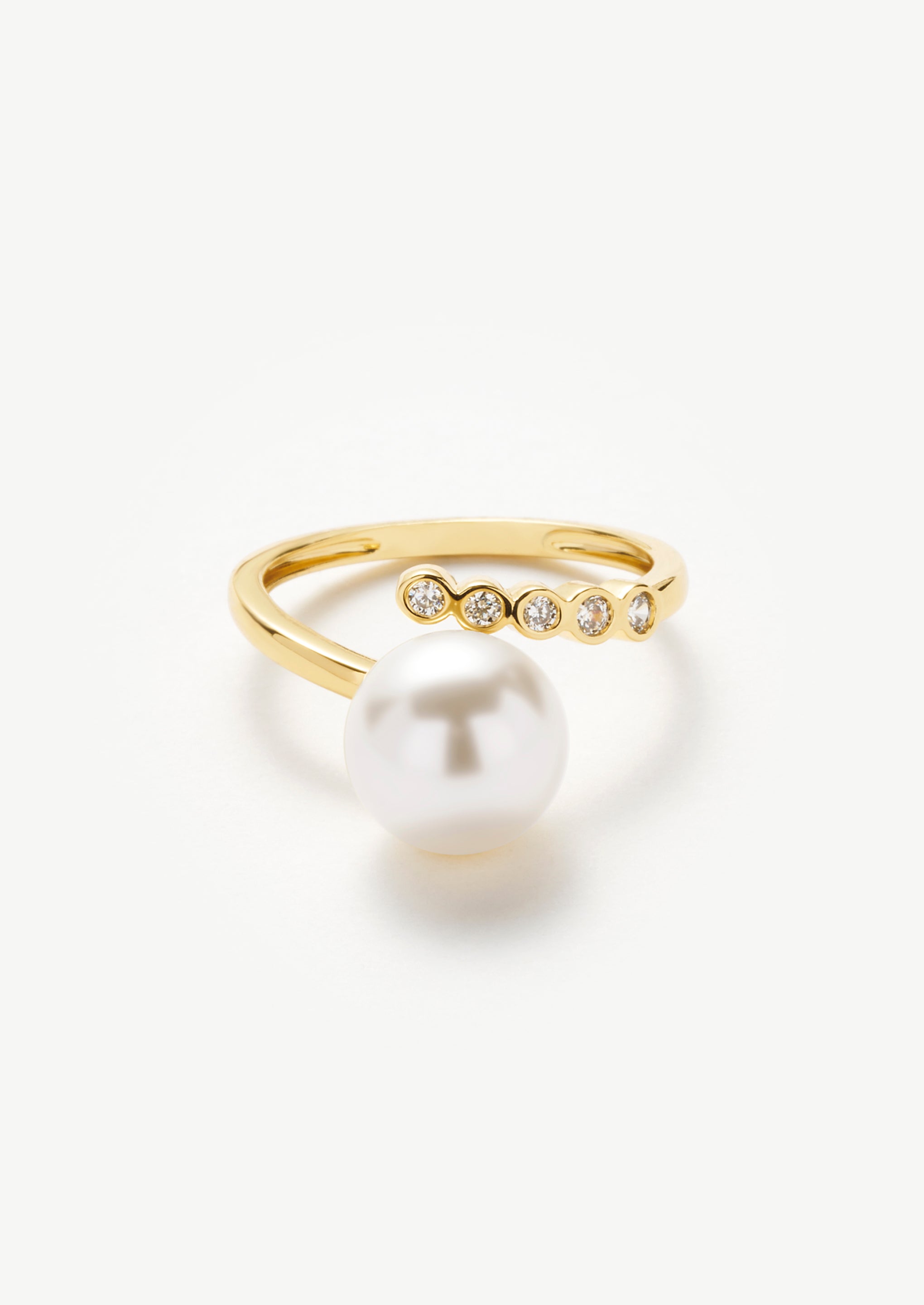 Pave Pearl Ring