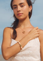 Starfish Shell Pearl Stud Earrings