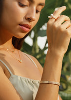 Gemstone Bangle Bracelet