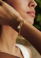 Pearl Twist Bangle