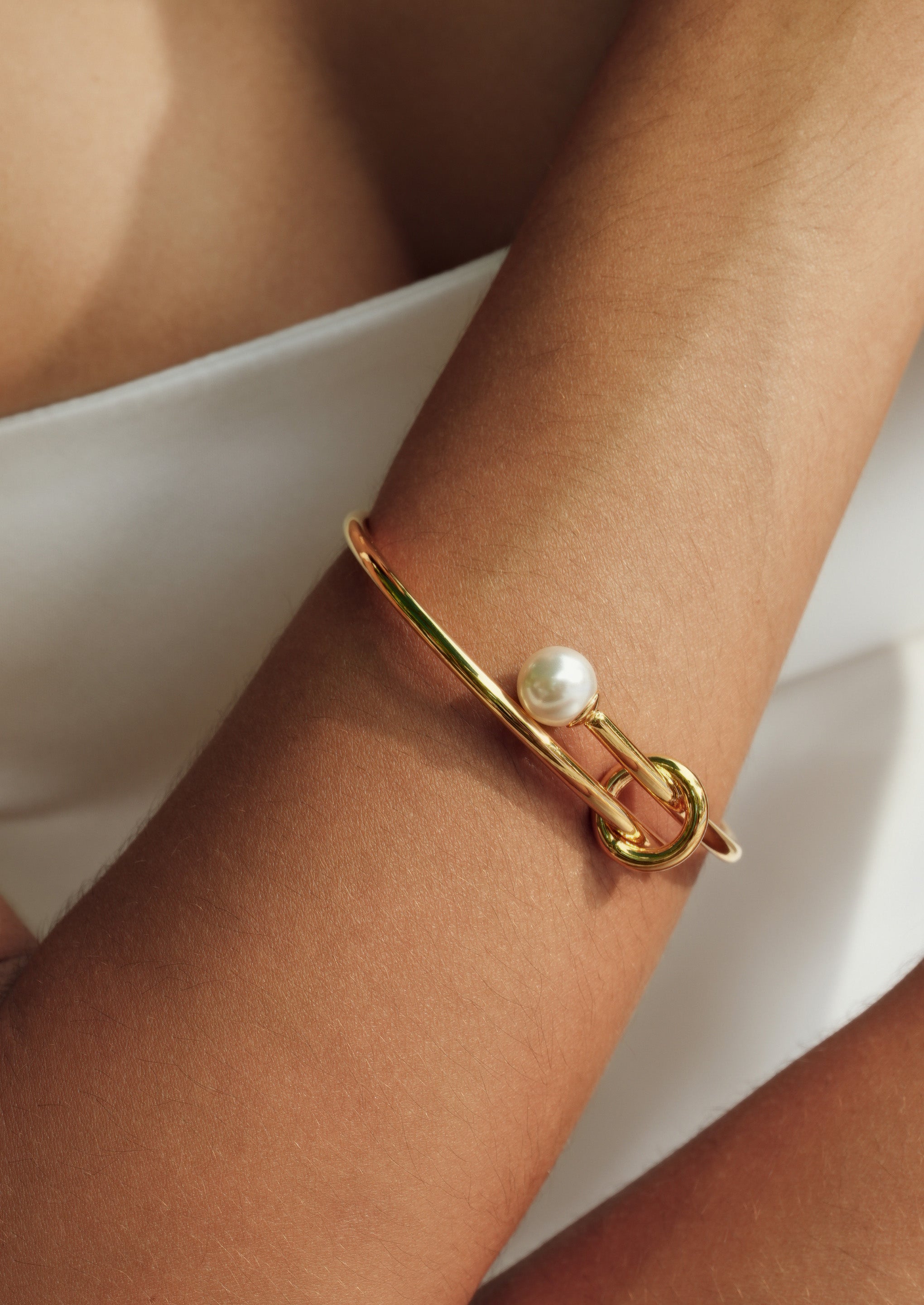 Pearl Twist Bangle