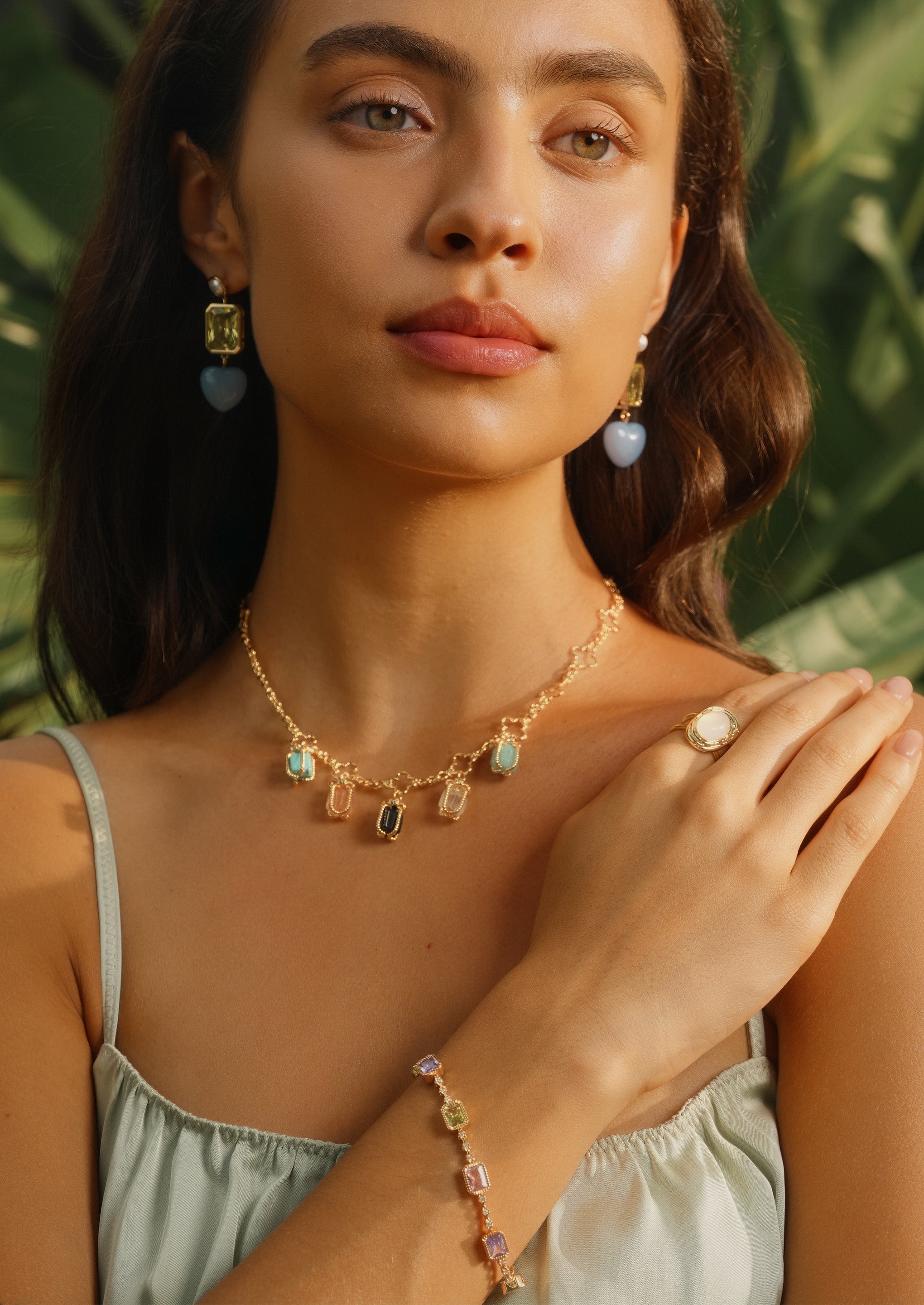 Molten Gemstone Ring