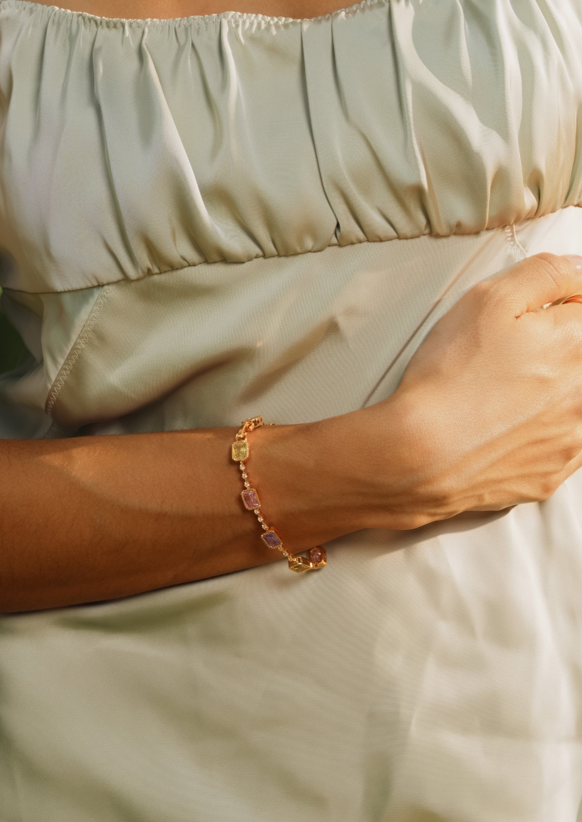 Colored Gemstone Bracelet
