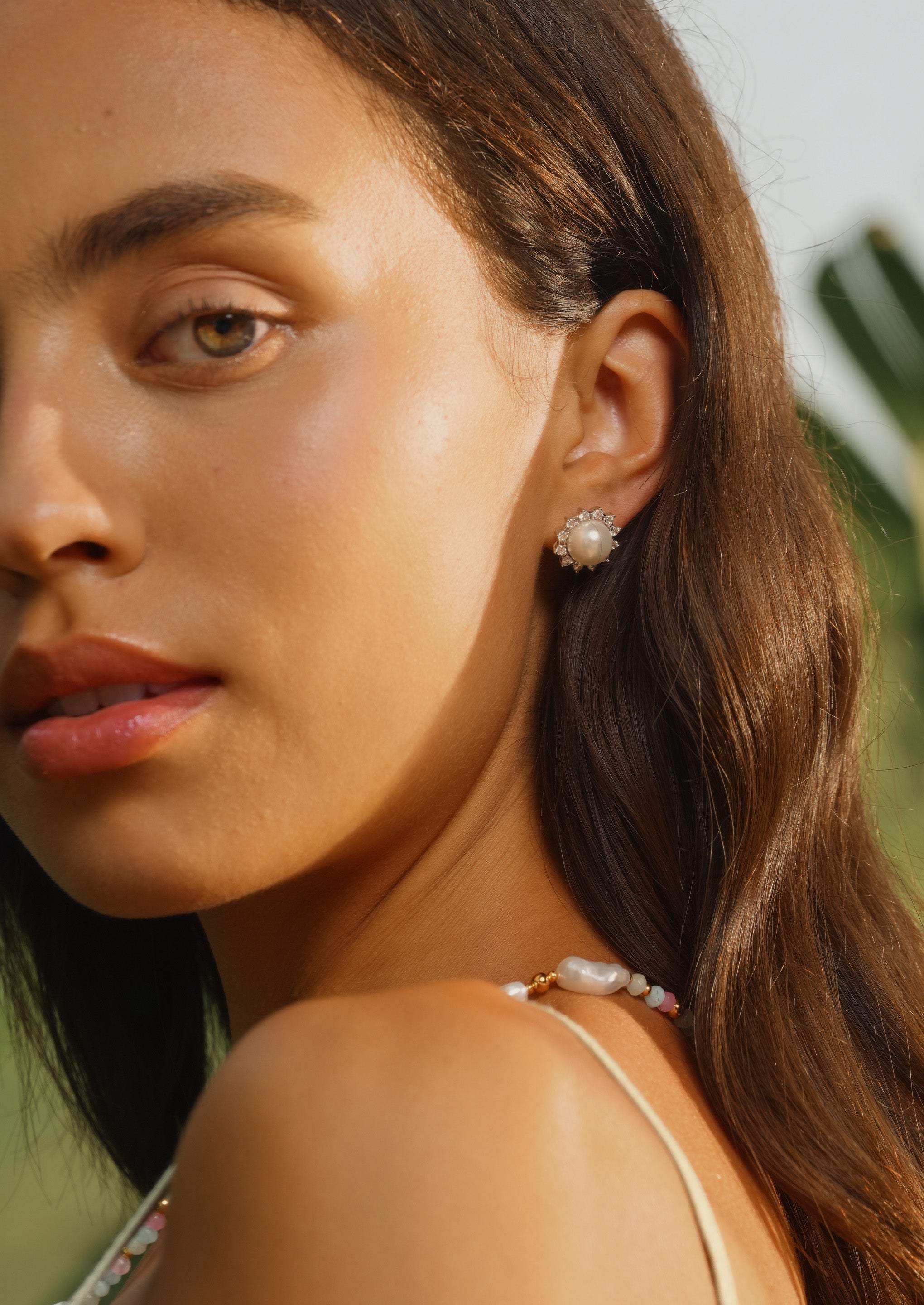 Bloom Pearl Stud Earrings