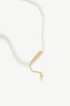 Pearl Bar Drop Necklace