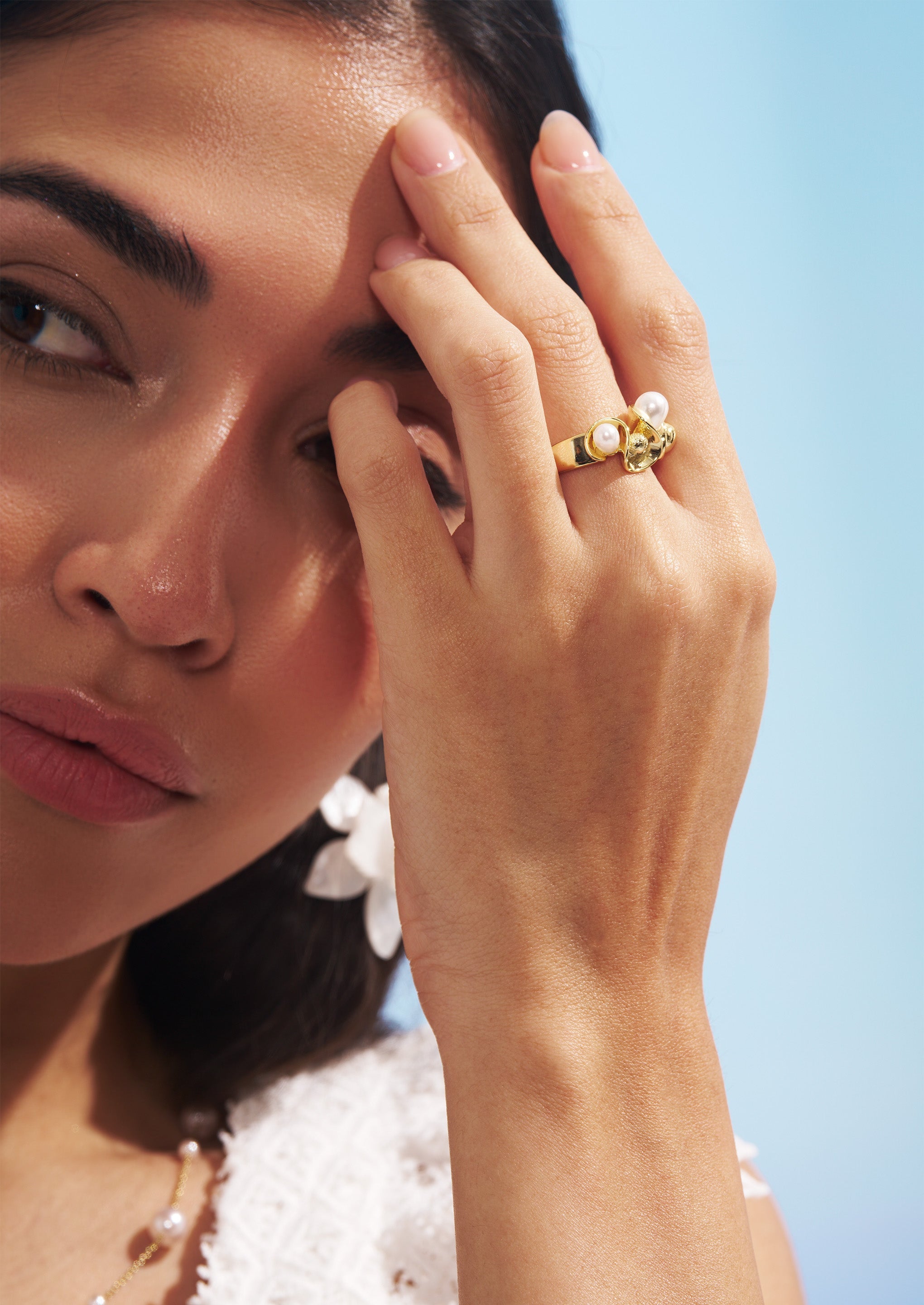 Petal Pearl Ring