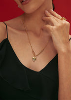 Textured Heart Necklace