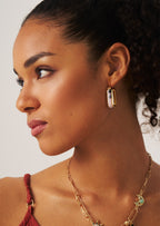 Gradient Square Hoop Earrings