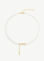 Pearl Bar Drop Necklace