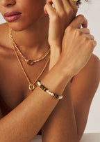 Tiger Eye Pearl Bracelet