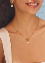 Shimmering Heart Pendant Necklace