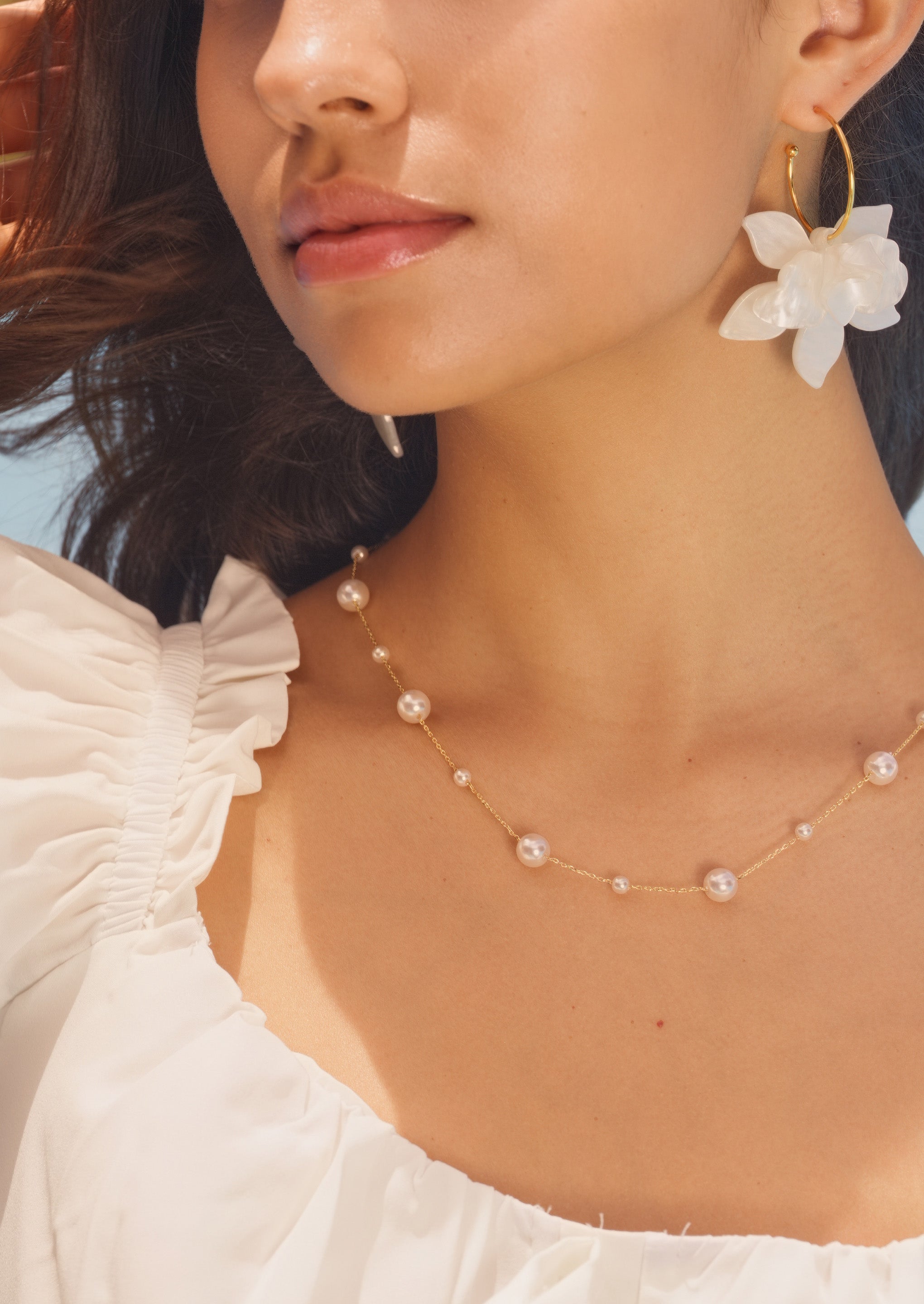 Pearl Station Necklace