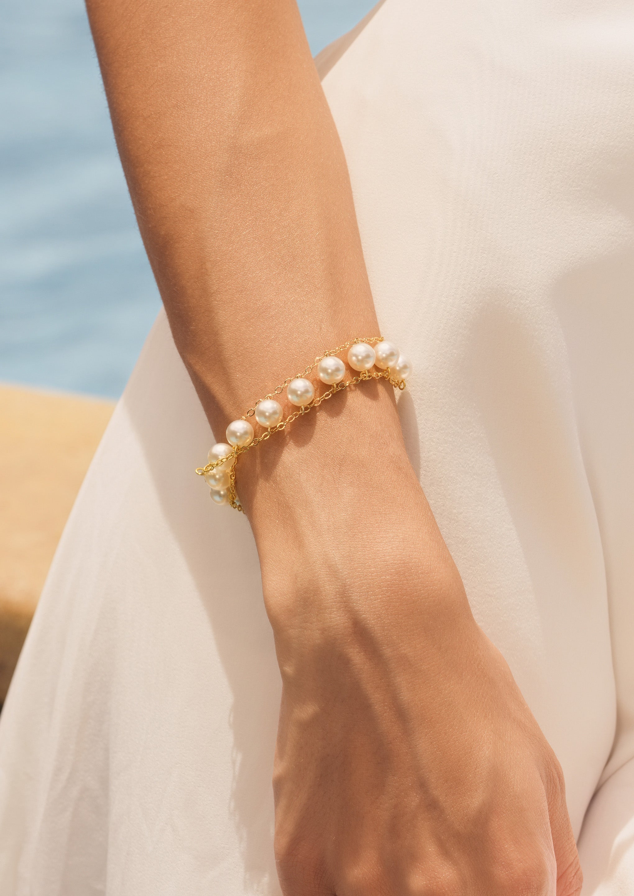 Layered Pearl Bracelet
