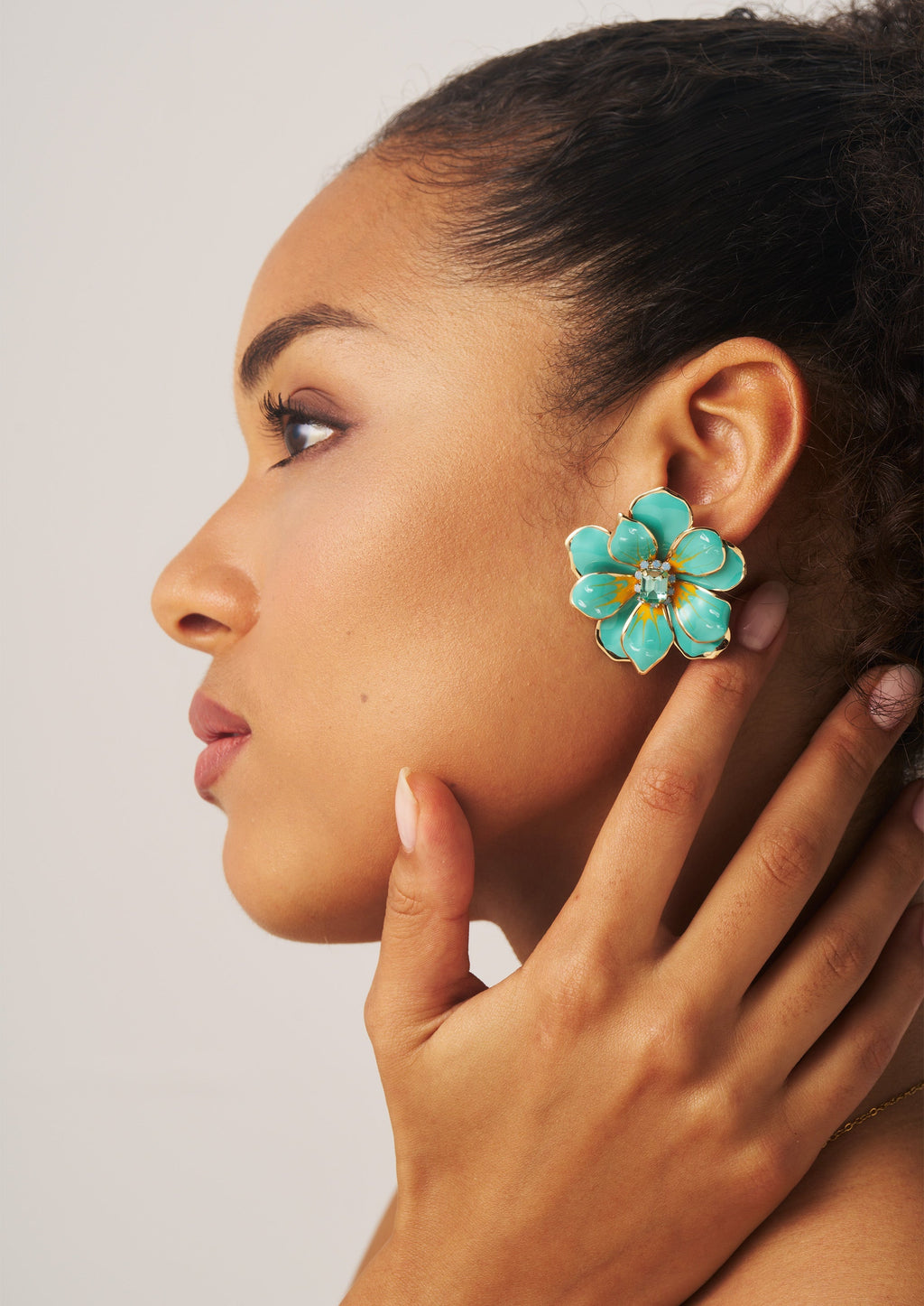Turquoise Flower Earrings
