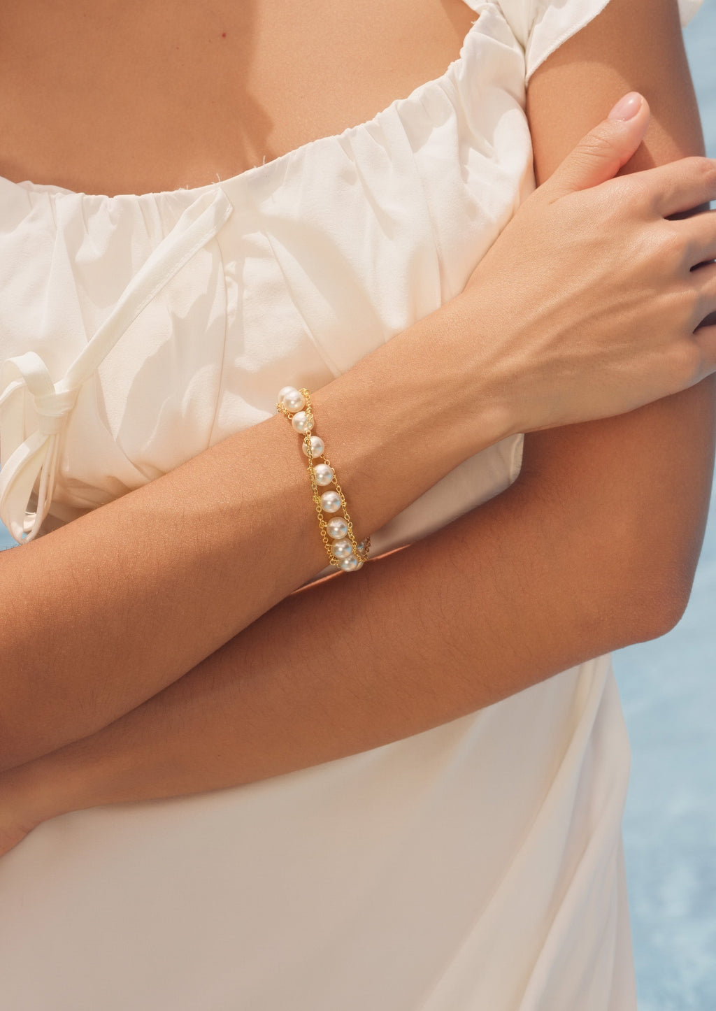 Layered Pearl Bracelet