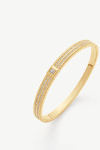 Gemstone Bangle Bracelet