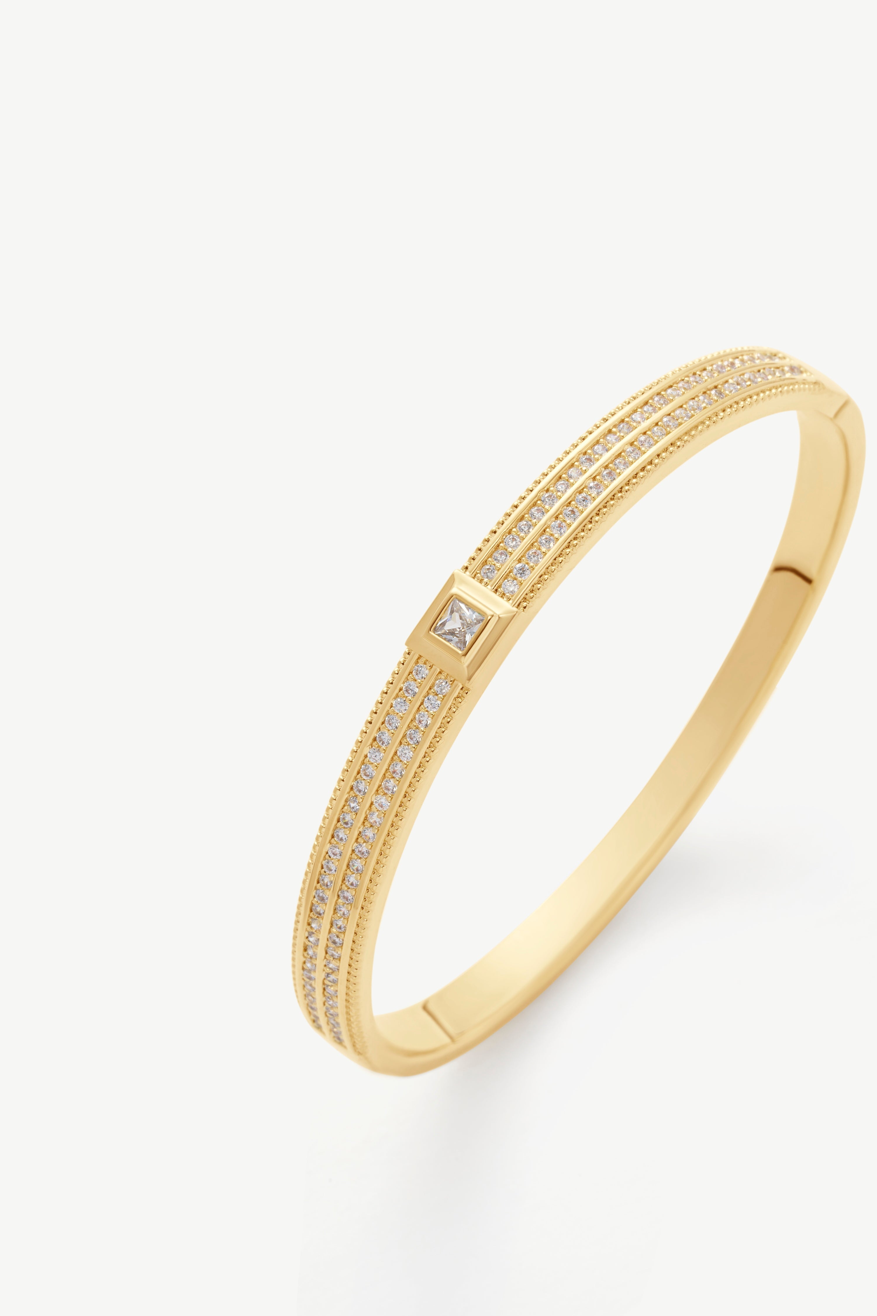 Gemstone Bangle Bracelet