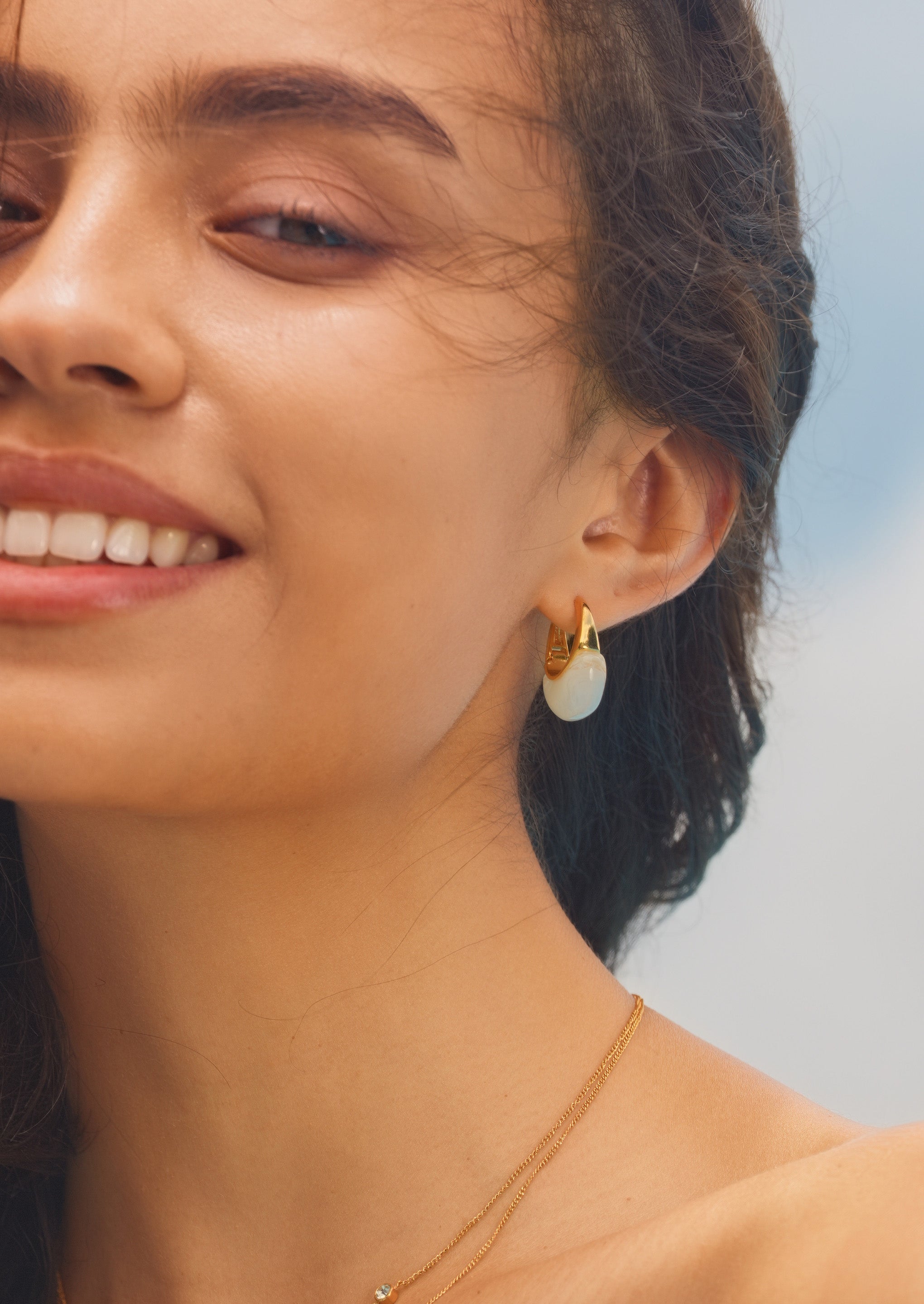 Waterdrop Hoop Earrings