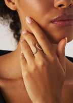 Pave Snake Open Ring