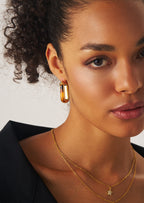 Gradient Square Hoop Earrings