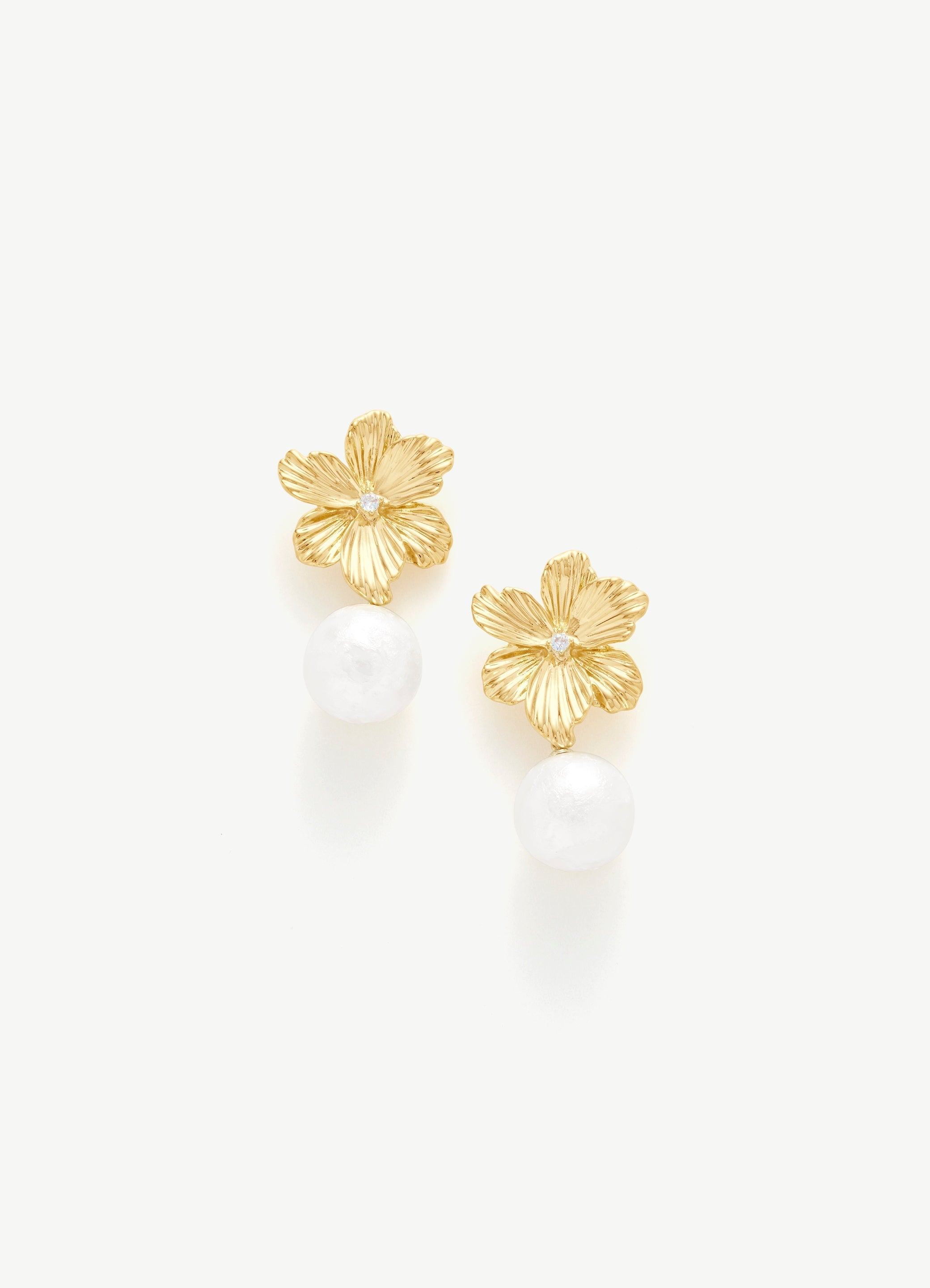 Bloom Pearl Drop Earrings