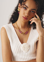 Gemstone Gold Chain Necklace