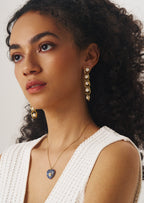 Pearl Chain Drop Earrings