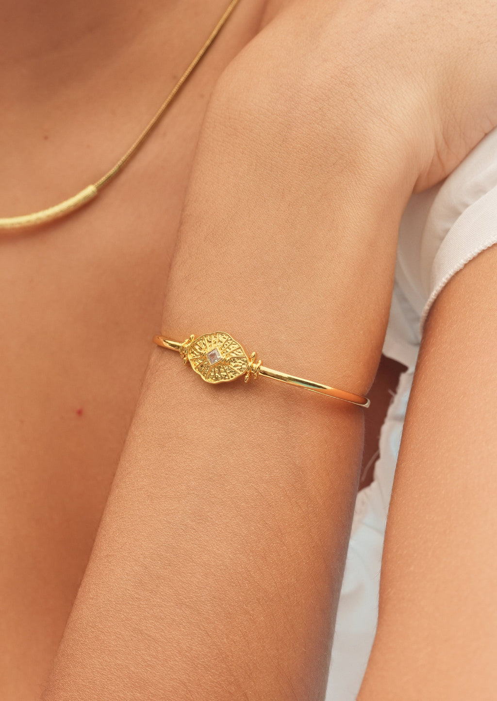 Light Catching Cuff Bracelet