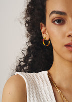 Colorful Enamel Hoop Earrings