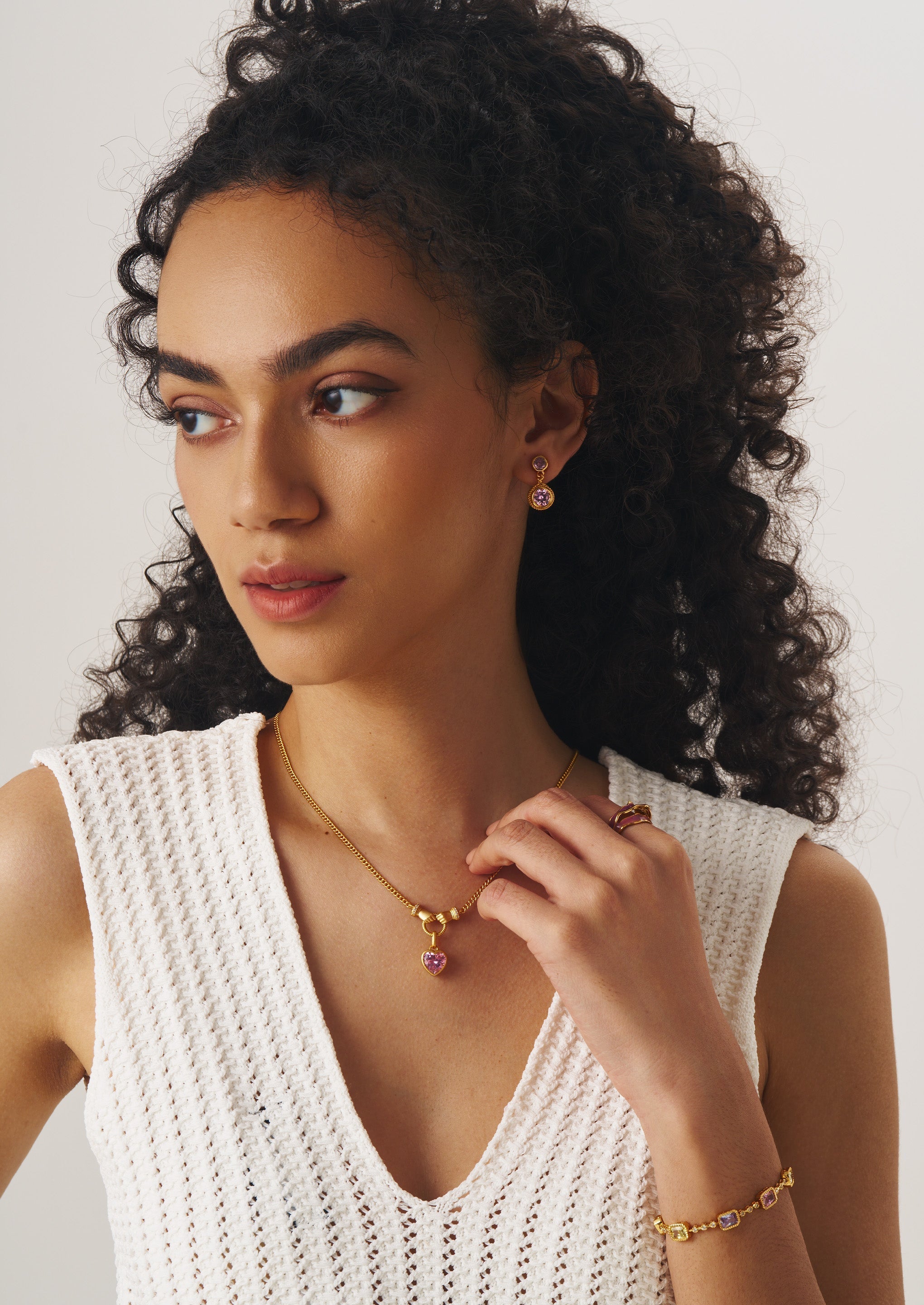 Hands Heart Pendant Necklace