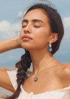 Blue Heart Pendant Necklace