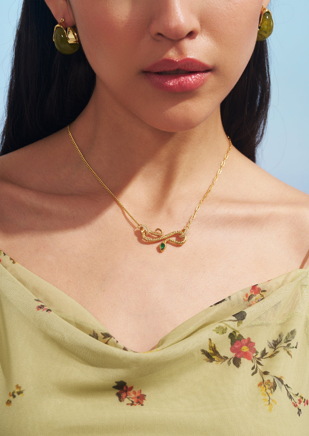 Modern Snake Necklace