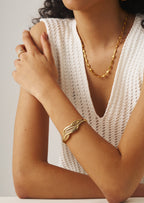 Wave Bangle Bracelet